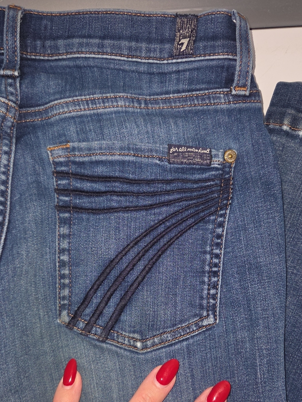 Seven 7 for All Mankind Jeans dojo flare leg stretch jeans 28